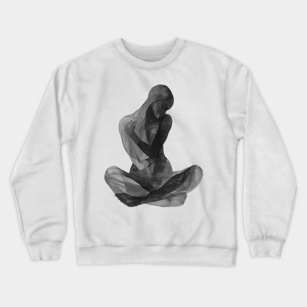 Abstract Painting Woman body Crewneck Sweatshirt by RosaliArt